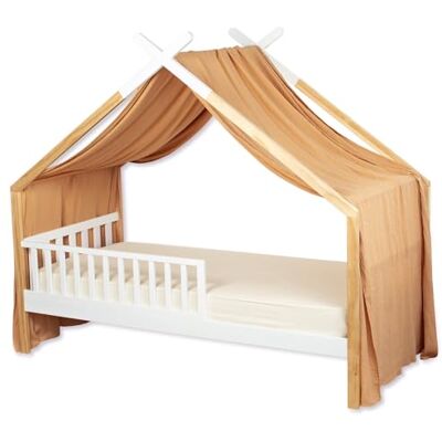 Sevira Kids Ciel de lit cabane, Toile en Gaze de Coton, Jeanne 420 x 130 cm Camel Made in France Sevira Kids Ciel de lit cabane, Toile en Gaze de Coton, Jeanne 420 x 130 cm Camel Made in France