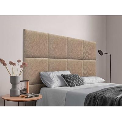 DHOME Tête de Lit Rembourrée Composée de Panneaux Autocollants Interchangeables Série Luxury Edition Lit de Luxe Chambre Matelassée (Golden Wood, 150cm) DHOME Tête de Lit Rembourrée Composée de Panneaux Autocollants Interchangeables Série Luxury Edition Lit de Luxe Chambre Matelassée (Golden Wood, 150cm)