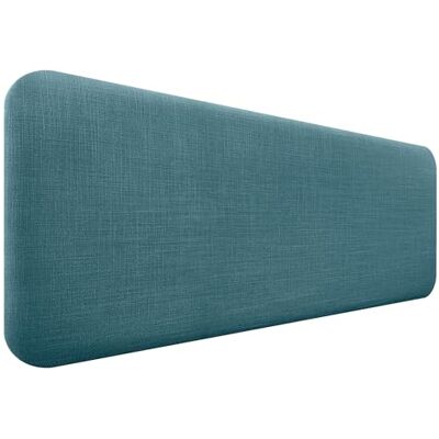 DHOME Tête de Lit Capitonnée Lisse Arrondie en Lin Naturel pour Mur Acoustique Têtes de Lit Absorbantes Tête de Lit Chambre à Coucher (Turquoise, 145cm) DHOME Tête de Lit Capitonnée Lisse Arrondie en Lin Naturel pour Mur Acoustique Têtes de Lit Absorbantes Tête de Lit Chambre à Coucher (Turquoise, 145cm)