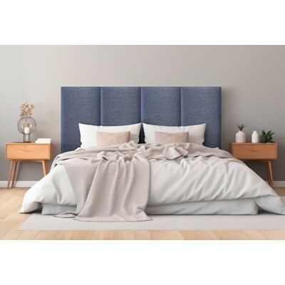 DHOME Tête de Lit Capitonnée en Tissu Luxury Anti-Taches Design Modulaire Vertical Autocollant Tête de Lit Chambre Rembourrée (Silver Marine, 190cm, Hauteur 135cm, x4) DHOME Tête de Lit Capitonnée en Tissu Luxury Anti-Taches Design Modulaire Vertical Autocollant Tête de Lit Chambre Rembourrée (Silver Marine, 190cm, Hauteur 135cm, x4)