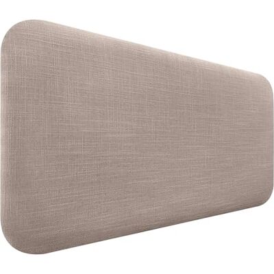 DHOME Tête de Lit Capitonnée Lisse Arrondie en Lin Naturel pour Mur Acoustique Têtes de Lit Absorbantes Tête de Lit Chambre à Coucher (Terre, 95cm) DHOME Tête de Lit Capitonnée Lisse Arrondie en Lin Naturel pour Mur Acoustique Têtes de Lit Absorbantes Tête de Lit Chambre à Coucher (Terre, 95cm)