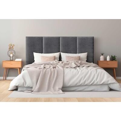 DHOME Tête de Lit Capitonnée Laine Écologique Unie Anti-Taches Design Modulaire Vertical Autocollant Tête de Lit Chambre Rembourrée (Gris Foncé, 160cm, Hauteur 80cm, x4) DHOME Tête de Lit Capitonnée Laine Écologique Unie Anti-Taches Design Modulaire Vertical Autocollant Tête de Lit Chambre Rembourrée (Gris Foncé, 160cm, Hauteur 80cm, x4)
