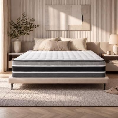 COSMOS Feliz Matelas 140x200 Épais 30 cm Très Épais Accueil Mousse mémoire de Forme + Blue Latex Soutien Ferme Réversible Face été/Hiver Soutien 7 Zones COSMOS Feliz Matelas 140x200 Épais 30 cm Très Épais Accueil Mousse mémoire de Forme + Blue Latex Soutien Ferme Réversible Face été/Hiver Soutien 7 Zones