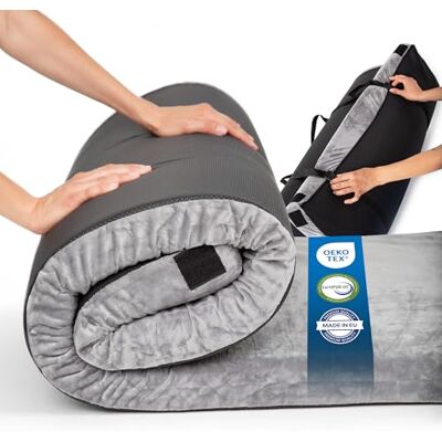 MKS Matelas de camping portable en mousse à mémoire de forme Solide et imperméable Matelas de couchage pliable 90 x 200 cm MKS Matelas de camping portable en mousse à mémoire de forme Solide et imperméable Matelas de couchage pliable 90 x 200 cm