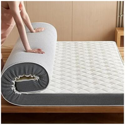 LIZHAYG Futon Matelas pliant en latex naturel maison chambre Tatami Memory Cotton Pad rembourré Location Dortoir pour étudiants célibataires épaissi(Color-1(Thick 5cm),150x190cm) LIZHAYG Futon Matelas pliant en latex naturel maison chambre Tatami Memory Cotton Pad rembourré Location Dortoir pour étudiants célibataires épaissi(Color-1(Thick 5cm),150x190cm)