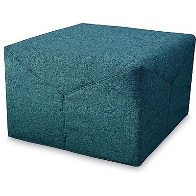 EvergreenWeb Pouf lit simple avec matelas en mousse waterfoam, hauteur 10 cm, gain de place, pliable, pouf repose-pieds, ottoman, tissu bleu octane, déhoussable et lavable, pour chambre à coucher EvergreenWeb Pouf lit simple avec matelas en mousse waterfoam, hauteur 10 cm, gain de place, pliable, pouf repose-pieds, ottoman, tissu bleu octane, déhoussable et lavable, pour chambre à coucher