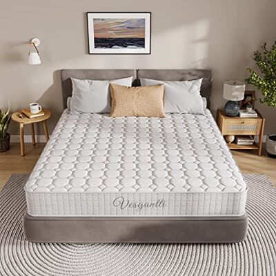 Vesgantti Matelas 24cm Épaisseur Ressort Ensachés Matelas en Mousse Mémoire de Forme Transpirant 7 Zone de Confort CertiPUR-US (Tight Top, 80x200) Vesgantti Matelas 24cm Épaisseur Ressort Ensachés Matelas en Mousse Mémoire de Forme Transpirant 7 Zone de Confort CertiPUR-US (Tight Top, 80x200)