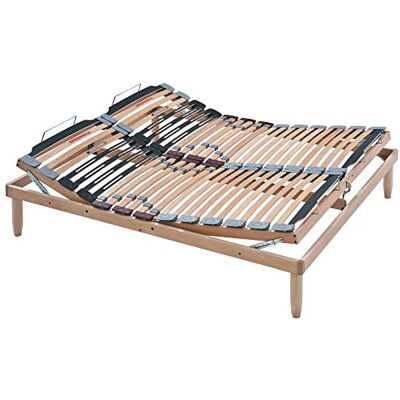 EvergreenWeb Sommier Double à Lattes 140x190 cm Manuelle en Bois de hêtre avec Amortisseur,lit avec Lattes basculantes et régulateurs de rigidité Pieds Inclus Idéal pour Tous Lits et Matelas EvergreenWeb Sommier Double à Lattes 140x190 cm Manuelle en Bois de hêtre avec Amortisseur,lit avec Lattes basculantes et régulateurs de rigidité Pieds Inclus Idéal pour Tous Lits et Matelas
