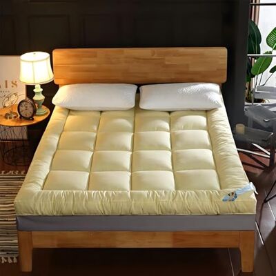 LIANTIAN Tatami Matelas Tatami confortable et respirant avec double design antidérapant, matelas d'invité pliable avec tissu brossé doux pour la peau, convient pour la chambre à coucher (jaune, 90 x LIANTIAN Tatami Matelas Tatami confortable et respirant avec double design antidérapant, matelas d'invité pliable avec tissu brossé doux pour la peau, convient pour la chambre à coucher (jaune, 90 x