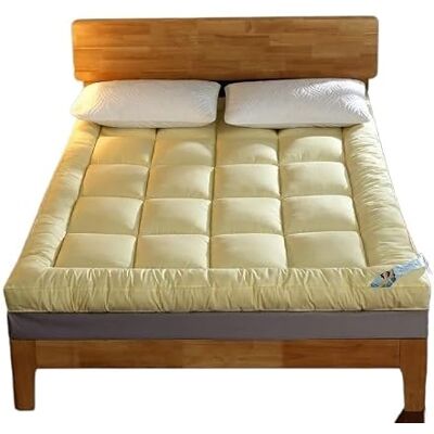 ZWCSHUU Tatami de sol pliable et épais, futon tendance et confortable pour dortoir/maison, disponible en toutes saisons, pour lit simple et double (jaune, 48 x 74 cm) ZWCSHUU Tatami de sol pliable et épais, futon tendance et confortable pour dortoir/maison, disponible en toutes saisons, pour lit simple et double (jaune, 48 x 74 cm)