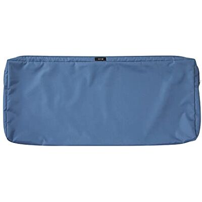 Classic Accessories Ravenna Housse de coussin imperméable pour mobilier de patio ou banc d'extérieur – 106,7 x 45,7 x 7,6 cm – Bleu empire Classic Accessories Ravenna Housse de coussin imperméable pour mobilier de patio ou banc d'extérieur – 106,7 x 45,7 x 7,6 cm – Bleu empire