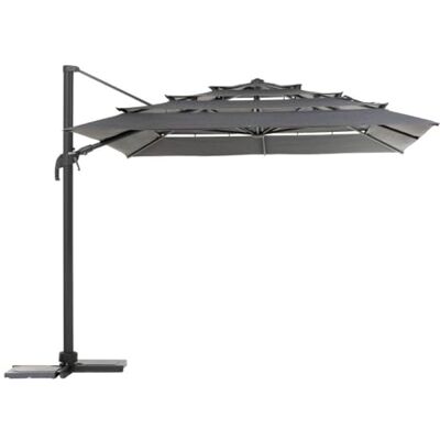 HESPERIDE Parasol Déporté Rectangulaire Melhia 4 x 3 m Aluminium Anti Rouille, Rotatif 360°, Inclinable Pour Jardin, Terrasse HESPERIDE Parasol Déporté Rectangulaire Melhia 4 x 3 m Aluminium Anti Rouille, Rotatif 360°, Inclinable Pour Jardin, Terrasse