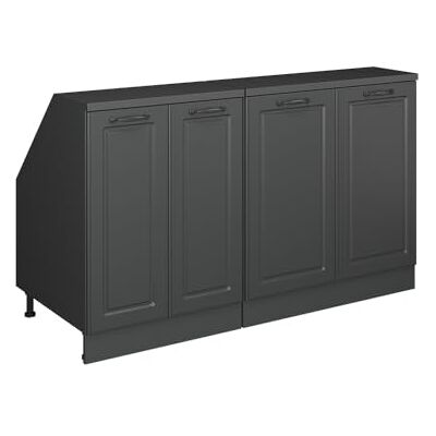Vicco Ensemble de meuble sous pente Rion Anthracite campagne/Anthracite L140 x P60 cm , Lot de 2, gain de place pour les pièces mansardées Vicco Ensemble de meuble sous pente Rion Anthracite campagne/Anthracite L140 x P60 cm , Lot de 2, gain de place pour les pièces mansardées