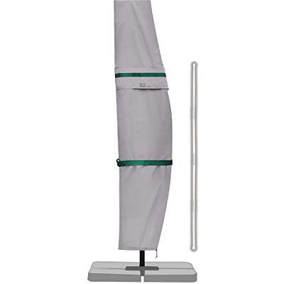 Sekey Housse de Protection pour Parasol de 2 à 4 m,Housse de Parasol déporté/Patio Jardin,100% Polyester,imperméable,Gris clair. Sekey Housse de Protection pour Parasol de 2 à 4 m,Housse de Parasol déporté/Patio Jardin,100% Polyester,imperméable,Gris clair.