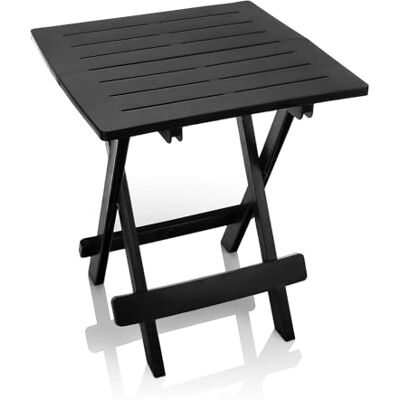 BigDean Petite table pliante en plastique anthracite (L x l x H) 45 x 43 x 50 cm Table de camping résistante aux intempéries Table d'appoint pour l'intérieur et l'extérieur Petite table à BigDean Petite table pliante en plastique anthracite (L x l x H) 45 x 43 x 50 cm Table de camping résistante aux intempéries Table d'appoint pour l'intérieur et l'extérieur Petite table à