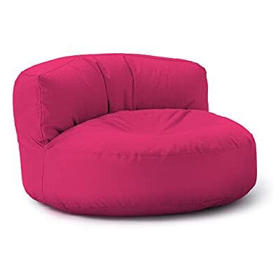 Lumaland Pouf d'extérieur rond avec rembourrage de 320 l, 90 x 50 cm, rose Lumaland Pouf d'extérieur rond avec rembourrage de 320 l, 90 x 50 cm, rose