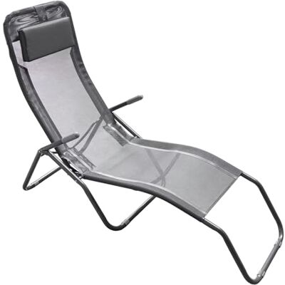 Spetebo Chaise longue de jardin avec coussin 190 cm Pliable Finition de qualité supérieure Anthracite Chaise longue de jardin avec tissu en plastique Chaise longue inclinable Pour jardin Spetebo Chaise longue de jardin avec coussin 190 cm Pliable Finition de qualité supérieure Anthracite Chaise longue de jardin avec tissu en plastique Chaise longue inclinable Pour jardin