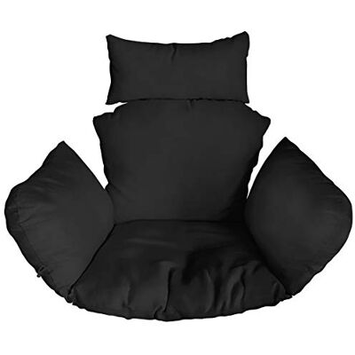 Ferocity Coussin pour Chaise et Balançoire Suspendues en Rotin PE, Panier à Balançoire, Dossier pour Terre et Jardinsuspendre Ferocity Coussin pour Chaise et Balançoire Suspendues en Rotin PE, Panier à Balançoire, Dossier pour Terre et Jardinsuspendre
