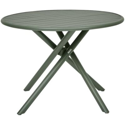 HESPERIDE Hespéride Table de jardin 4 places nebullia d105cm vert laurier HESPERIDE Hespéride Table de jardin 4 places nebullia d105cm vert laurier