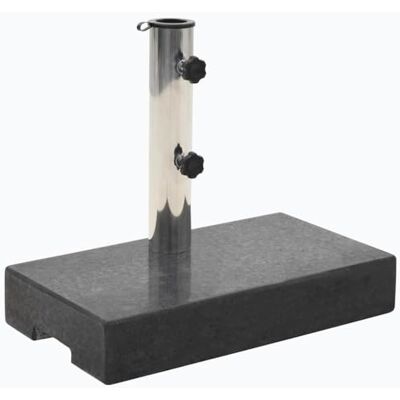 Base de parasol en granit vidaXL 25kg Rectangulaire Noire Base de parasol en granit vidaXL 25kg Rectangulaire Noire