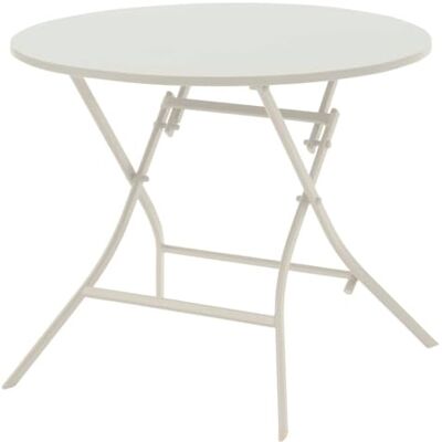 HESPERIDE Hespéride Table de Jardin Pliante ronde Greensboro Gris Graphite 4 Places Acier Traité Epoxy Traitement Antirouille Renforcé HESPERIDE Hespéride Table de Jardin Pliante ronde Greensboro Gris Graphite 4 Places Acier Traité Epoxy Traitement Antirouille Renforcé