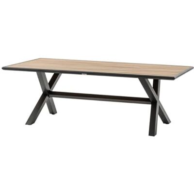 HESPERIDE Hespéride Table de jardin axiome eucalyptus et graphite 8 places HESPERIDE Hespéride Table de jardin axiome eucalyptus et graphite 8 places