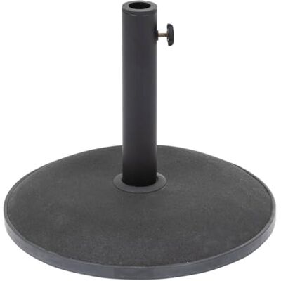HESPERIDE Hespéride Pied de Parasol Rond Dailio Noir Base Béton et Acier Antirouille, Compatible Mâts 35/38/48 mm Pour Jardin, Terrasse HESPERIDE Hespéride Pied de Parasol Rond Dailio Noir Base Béton et Acier Antirouille, Compatible Mâts 35/38/48 mm Pour Jardin, Terrasse