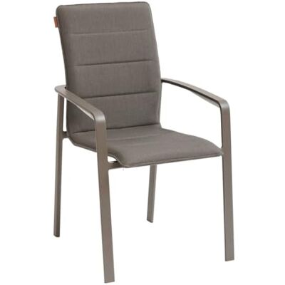 HESPERIDE Hespéride Fauteuil de Jardin Empilable Diese Mocha et Praline Anti-rouille Tissu Déperlant Séchage Rapide Mobilier Confort pour Terrasse Balcon HESPERIDE Hespéride Fauteuil de Jardin Empilable Diese Mocha et Praline Anti-rouille Tissu Déperlant Séchage Rapide Mobilier Confort pour Terrasse Balcon