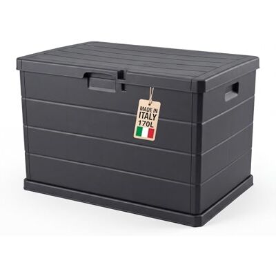 BigDean Coffre de jardin robuste Étanche 78 x 55 x 52 cm Verrouillable Fabriqué en Europe BigDean Coffre de jardin robuste Étanche 78 x 55 x 52 cm Verrouillable Fabriqué en Europe