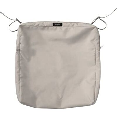 Classic Accessories Ravenna Housse de coussin rectangulaire résistante à l'eau pour chaise de patio et d'extérieur, 53,3 x 48,3 x 7,6 cm, champignon Classic Accessories Ravenna Housse de coussin rectangulaire résistante à l'eau pour chaise de patio et d'extérieur, 53,3 x 48,3 x 7,6 cm, champignon