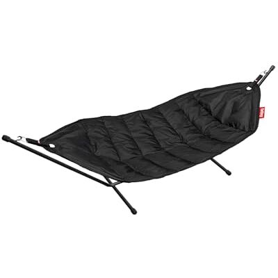 Fatboy ® Headdemock Hamac Double XXL Hamac 2 Personnes/Places avec Support Noir Approprié pour l'extérieur pour Jardin & terrasse 270 x 138 cm Fatboy ® Headdemock Hamac Double XXL Hamac 2 Personnes/Places avec Support Noir Approprié pour l'extérieur pour Jardin & terrasse 270 x 138 cm
