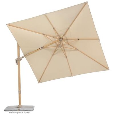 Schneider Rhodos Twist Loft 672-95 Carré Couleur naturelle 300 x 300 cm Armature en aluminium/acier Toile en polyester 24,6 kg, naturel, naturel Schneider Rhodos Twist Loft 672-95 Carré Couleur naturelle 300 x 300 cm Armature en aluminium/acier Toile en polyester 24,6 kg, naturel, naturel
