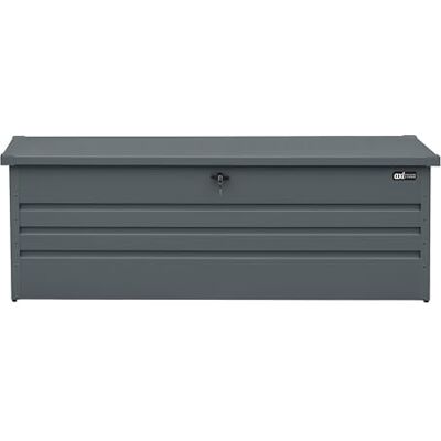 AXI Miles Coffre De Jardin En Métal 1000L, Anthracite 185 X 82 X 75 Cm Coffre De Rangement Extérieur Avec Fond Et Serrure Meuble Exterieur Rangement Outils De Jardinage, Coussins AXI Miles Coffre De Jardin En Métal 1000L, Anthracite 185 X 82 X 75 Cm Coffre De Rangement Extérieur Avec Fond Et Serrure Meuble Exterieur Rangement Outils De Jardinage, Coussins
