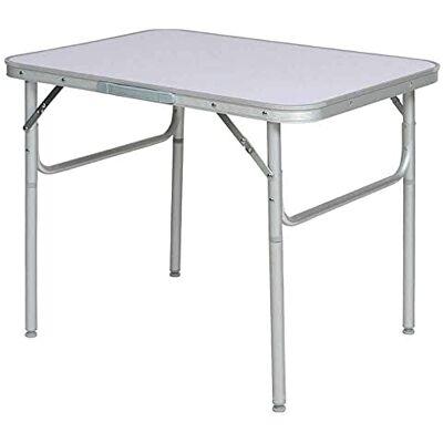 Table de camping Bakaji - 60x45x50 en aluminium pliante avec plateau en formica Table de camping Bakaji - 60x45x50 en aluminium pliante avec plateau en formica