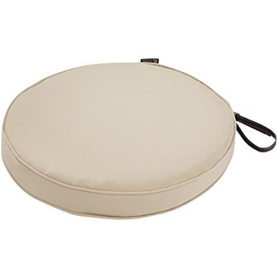 Classic Accessories Montlake FadeSafe Coussin rond pour chaise de salle à manger, 5,1 cm d'épaisseur, très résistant avec dos résistant à l'eau, beige antique, 38,1 cm de diamètre x 5,1 cm d'épaisseur Classic Accessories Montlake FadeSafe Coussin rond pour chaise de salle à manger, 5,1 cm d'épaisseur, très résistant avec dos résistant à l'eau, beige antique, 38,1 cm de diamètre x 5,1 cm d'épaisseur