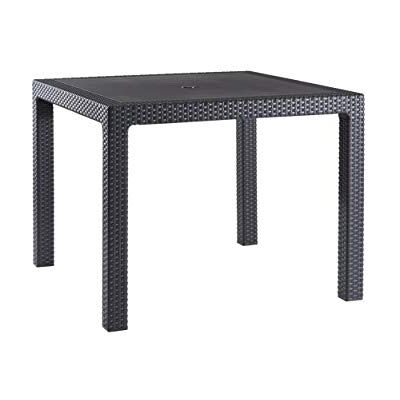 Keter Quartet Table de jardin en rotin 4 places Graphite Keter Quartet Table de jardin en rotin 4 places Graphite