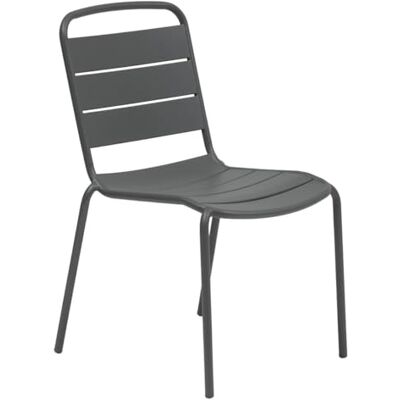 HESPERIDE Hespéride Chaise de jardin empilable alegoria gris graphite HESPERIDE Hespéride Chaise de jardin empilable alegoria gris graphite
