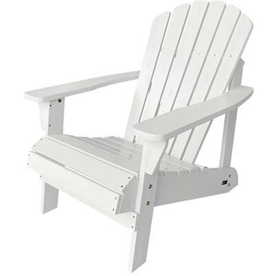 AXI Carmen Chaise Adirondack en Bois Blanc Fauteuil de Jardin à Dossier Haut, Bois FSC Hemlock, 90,5 x 78,4 x 93 cm AXI Carmen Chaise Adirondack en Bois Blanc Fauteuil de Jardin à Dossier Haut, Bois FSC Hemlock, 90,5 x 78,4 x 93 cm