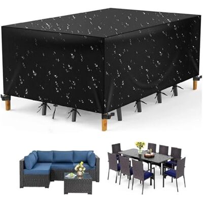 ART Housse Salon de Jardin Exterieur, Résistant 420D Oxford Tissu Imperméable Housse de Table de Jardin, Bache Protection Salon de Jardin avec Corde et Boucle Verrouillage 110x60x50cm ART Housse Salon de Jardin Exterieur, Résistant 420D Oxford Tissu Imperméable Housse de Table de Jardin, Bache Protection Salon de Jardin avec Corde et Boucle Verrouillage 110x60x50cm
