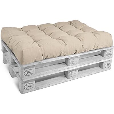 Beautissu coussin assise Euro palette matelas ECO extérieur intérieur 120x80x15cm nature 1x lounge pour canapé salon jardin banquette rembourré Style Beautissu coussin assise Euro palette matelas ECO extérieur intérieur 120x80x15cm nature 1x lounge pour canapé salon jardin banquette rembourré Style
