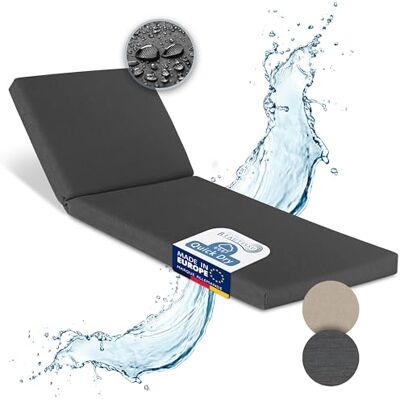 Beautissu coussin bain de soleil matelas transat imperméable lavable rapide 190x60 anthracite résistant aux intempéries séchage chaise longue extérieur mobilier jardin rembourrage Deckchair Beautissu coussin bain de soleil matelas transat imperméable lavable rapide 190x60 anthracite résistant aux intempéries séchage chaise longue extérieur mobilier jardin rembourrage Deckchair