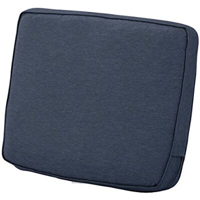Classic Accessories Montlake Coussin de salon de jardin imperméable, 53,3 x 50,8 x 10,2 cm, Bleu indigo chiné, coussin de causeuse d'extérieur Classic Accessories Montlake Coussin de salon de jardin imperméable, 53,3 x 50,8 x 10,2 cm, Bleu indigo chiné, coussin de causeuse d'extérieur