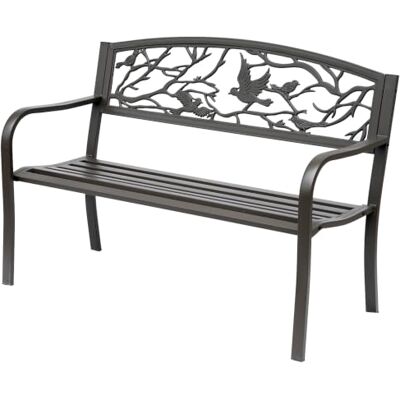 Outsunny Banc de Jardin 3 Places Style Rural Chic 127 x 60 x 85 cm Brun Outsunny Banc de Jardin 3 Places Style Rural Chic 127 x 60 x 85 cm Brun