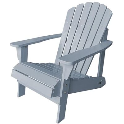 AXI Carmen Chaise Adirondack, Transat Bois, Gris foncé Chaise de Jardin 1 personne/Fauteuil/Chaise Exterieur A dossier haut 90 x 78 x 93 cm 14 kg AXI Carmen Chaise Adirondack, Transat Bois, Gris foncé Chaise de Jardin 1 personne/Fauteuil/Chaise Exterieur A dossier haut 90 x 78 x 93 cm 14 kg