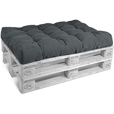 Beautissu Coussin Assise Euro Palette ECO pour Canapé Salon Jardin Lounge 120x80x15cm Anthracite Matelas Lounge Extérieur & Intérieur Banquette rembourré Style Beautissu Coussin Assise Euro Palette ECO pour Canapé Salon Jardin Lounge 120x80x15cm Anthracite Matelas Lounge Extérieur & Intérieur Banquette rembourré Style