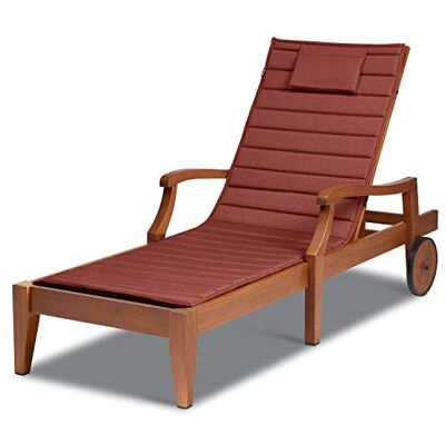 Classic Accessories Storigami – Coussin imperméable pour chaise longue – 183 x 53 cm – henné chiné – coussin de terrasse Classic Accessories Storigami – Coussin imperméable pour chaise longue – 183 x 53 cm – henné chiné – coussin de terrasse