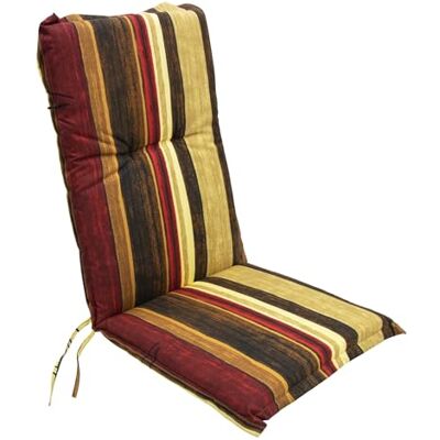 Spetebo Coussin facile d'entretien pour dossier haut Coussin de chaise de jardin avec sangle de fixation Coussin d'assise Coussin de chaise Bengasi modèle 12 Spetebo Coussin facile d'entretien pour dossier haut Coussin de chaise de jardin avec sangle de fixation Coussin d'assise Coussin de chaise Bengasi modèle 12