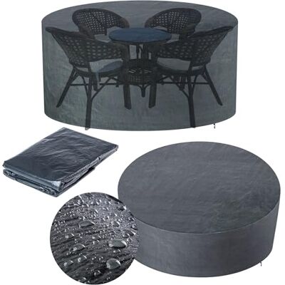 KADAX Bâche imperméable pour meubles de jardin, housse de protection en polyéthylène résistante aux UV, housse pour chaises de jardin, table de jardin et meubles de salon (pour meubles de jardin) KADAX Bâche imperméable pour meubles de jardin, housse de protection en polyéthylène résistante aux UV, housse pour chaises de jardin, table de jardin et meubles de salon (pour meubles de jardin)