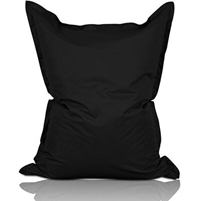 Lumaland Pouf géant XXL 140 x 180 cm Coussin de couchage imperméable pour l'intérieur et l'extérieur avec plus de 3 millions de perles EPS adaptatives Bean Bag avec housse lavable Noir Lumaland Pouf géant XXL 140 x 180 cm Coussin de couchage imperméable pour l'intérieur et l'extérieur avec plus de 3 millions de perles EPS adaptatives Bean Bag avec housse lavable Noir