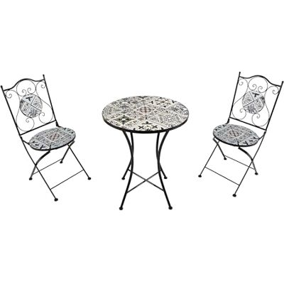 AXI Amélie Table Et Chaise Bistrot, 2 Chaises 1 Table, Ensemble Bistro Extérieur Bleu Clair Salon De Jardin Bistrot, Table Bistrot Mosaique Pour Jardin/Balcon/Terrasse AXI Amélie Table Et Chaise Bistrot, 2 Chaises 1 Table, Ensemble Bistro Extérieur Bleu Clair Salon De Jardin Bistrot, Table Bistrot Mosaique Pour Jardin/Balcon/Terrasse